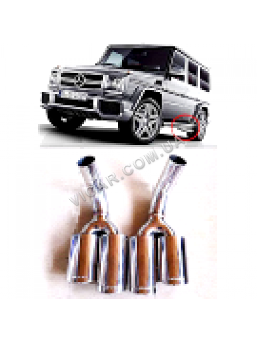 Насадки глушителей с надписью AMG на Gelandewagen
